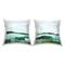 Stupell Industries Abstract Country River Flowing Through Grassland 2 Pillow Set, 18" x 18"